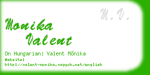 monika valent business card